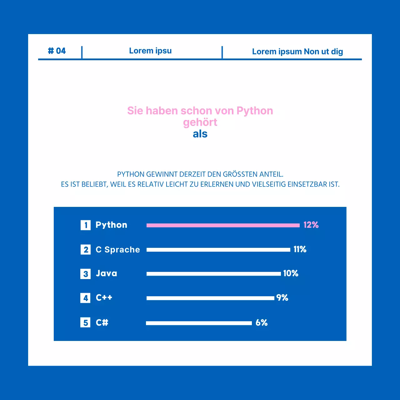 Programmer's Day Karte Nachrichten Design in blau und rosa