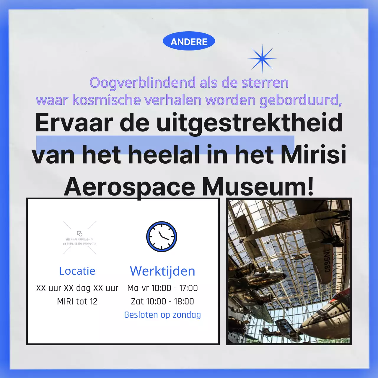 Maak kennis met het zwart-blauwe minimalistische ruimtemuseum