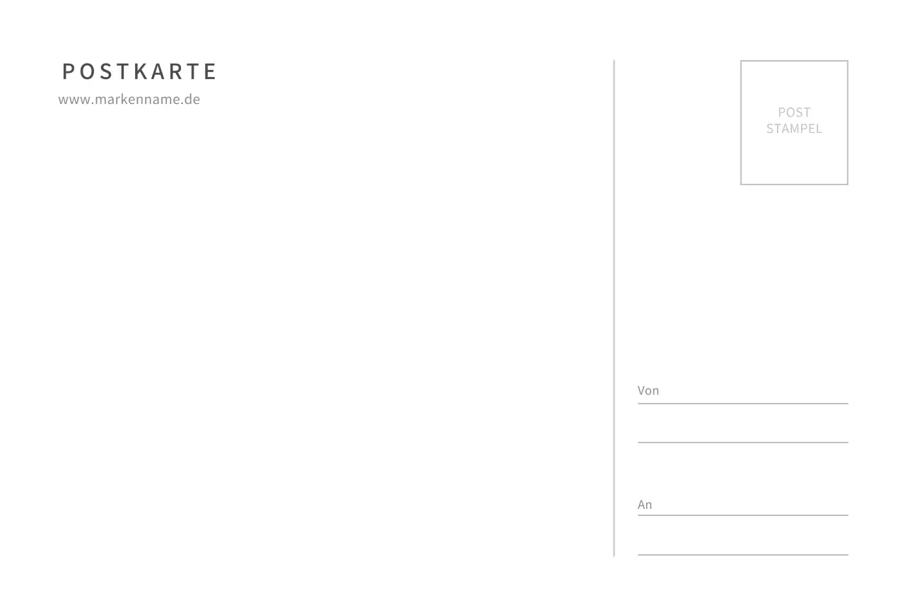 Einfache Fotopostkarte Karte Postkarte