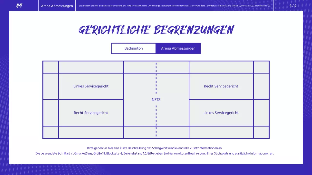 Blau-Weiß Badminton Körperliche Leistungsbewertung Geführte Lektion