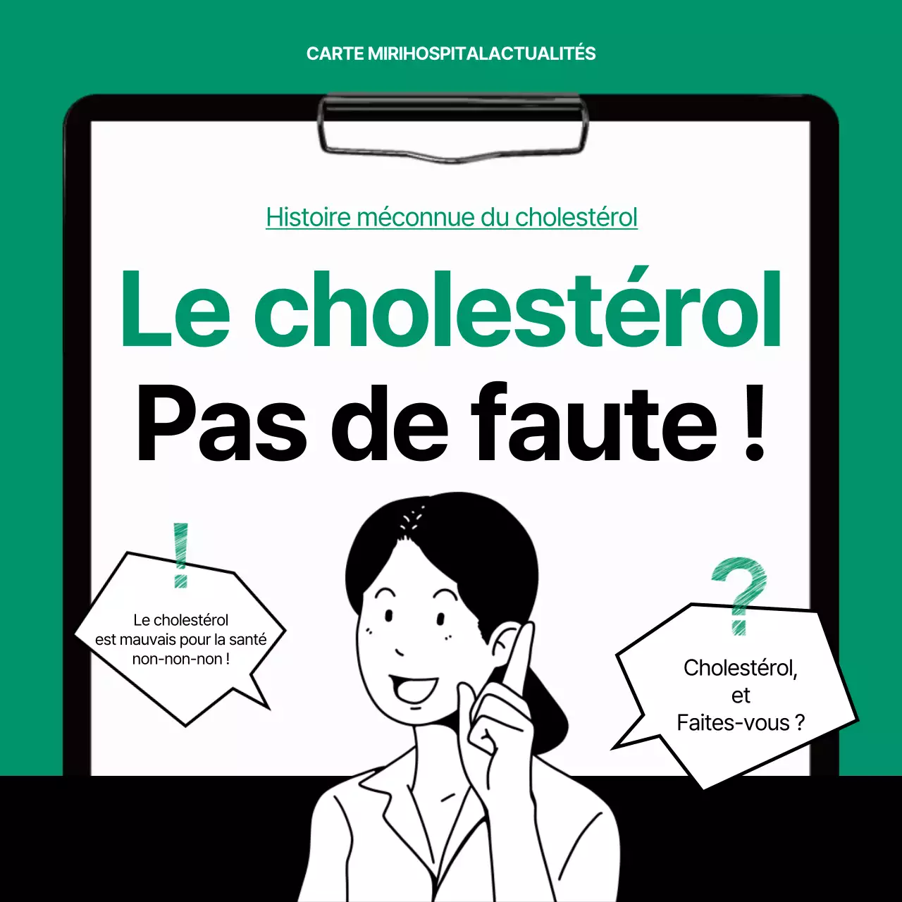 Les faits sur le cholestérol dans la carte verte et noireNews