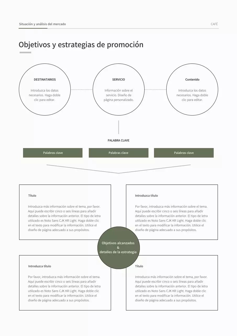 Plan de negocio de concepto diagonal simple en verde