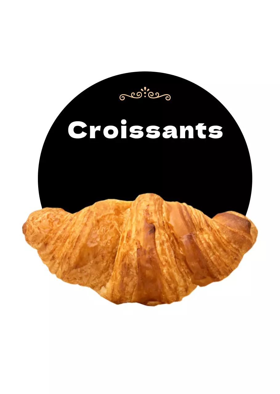 Promouvoir un nouveau menu pour une boulangerie noire haut de gamme