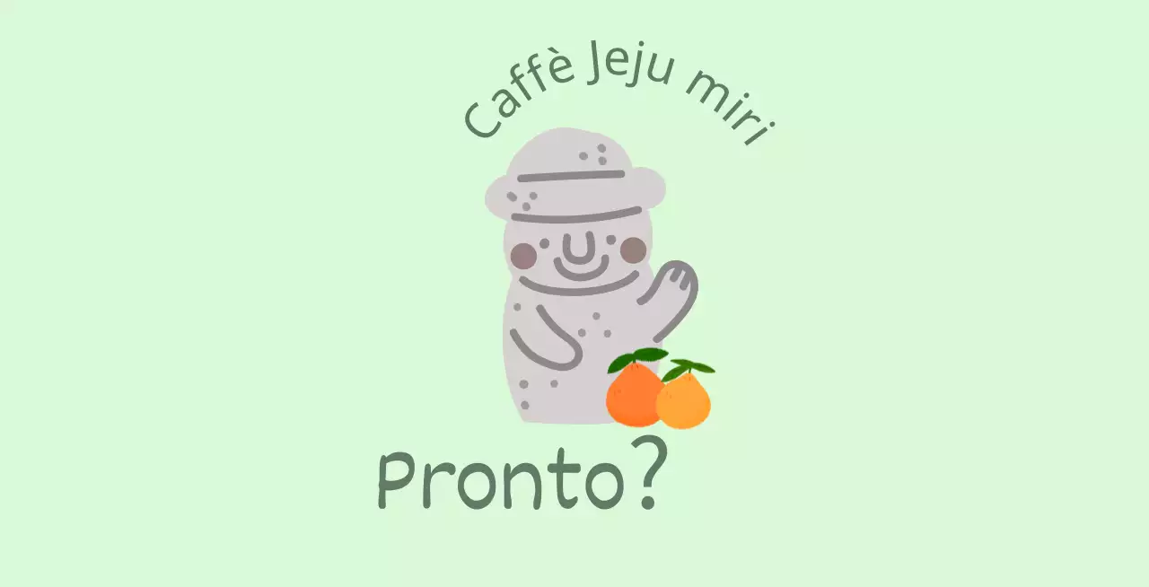 Jeju Cafe Balt, un grazioso caffè color menta che offre mandarini e dolharbang dell'isola di Jeju