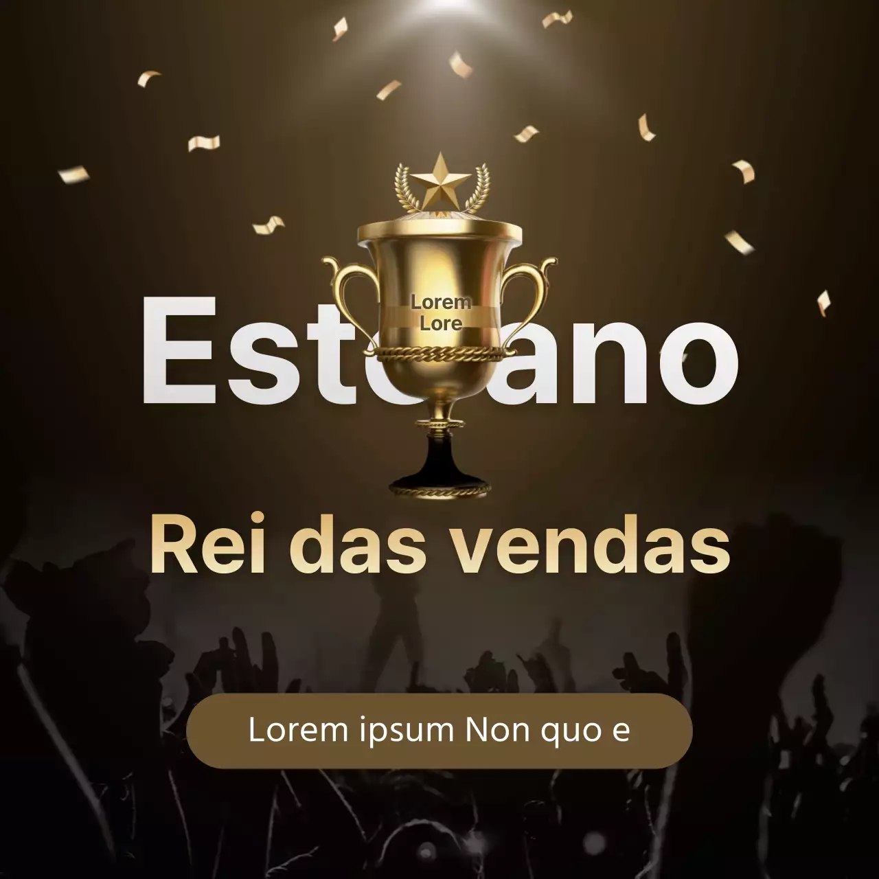 troféu, vendedor, escuro, ouro em pó, fogos de artifício, aplausos, palco, luz, fim de ano, evento