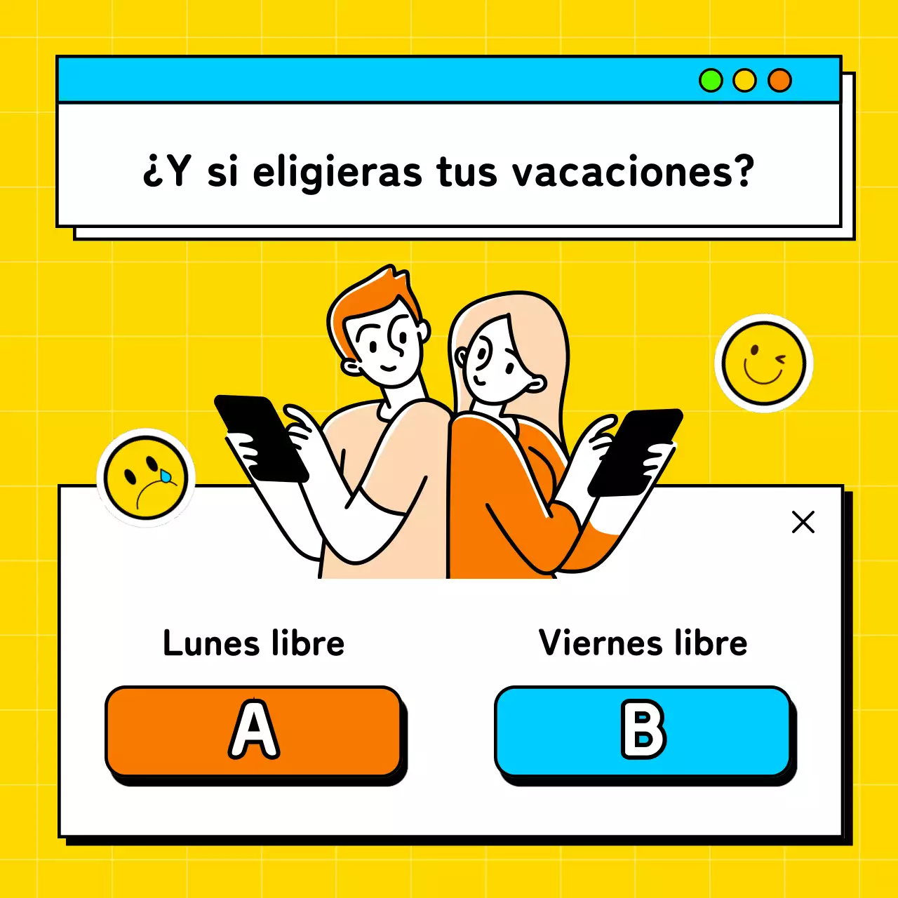 Un juego de equilibrio en el lugar de trabajo con toques de amarillo y azul claro publicado por