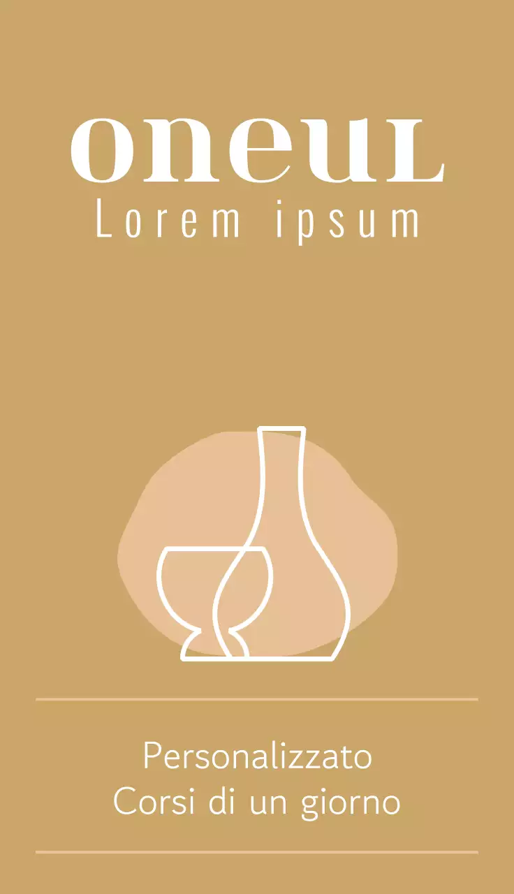 Promozione di una scuola di ceramica di un giorno con un'atmosfera calma ed emozionale in bianco e beige