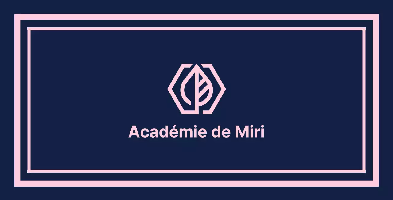 Gakuen Academy Valkyrie sur un fond bleu marine avec une ligne de démarcation rose