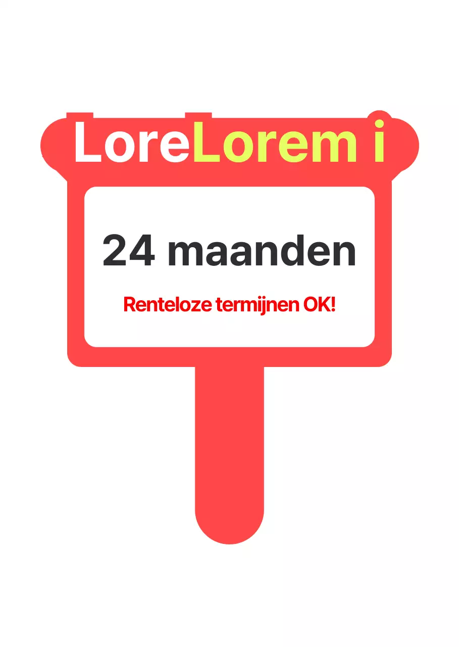 Home Shopping live evenement bord in rood