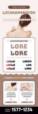 Bruin en eenvoudig portret plastische chirurgie promotionele banner