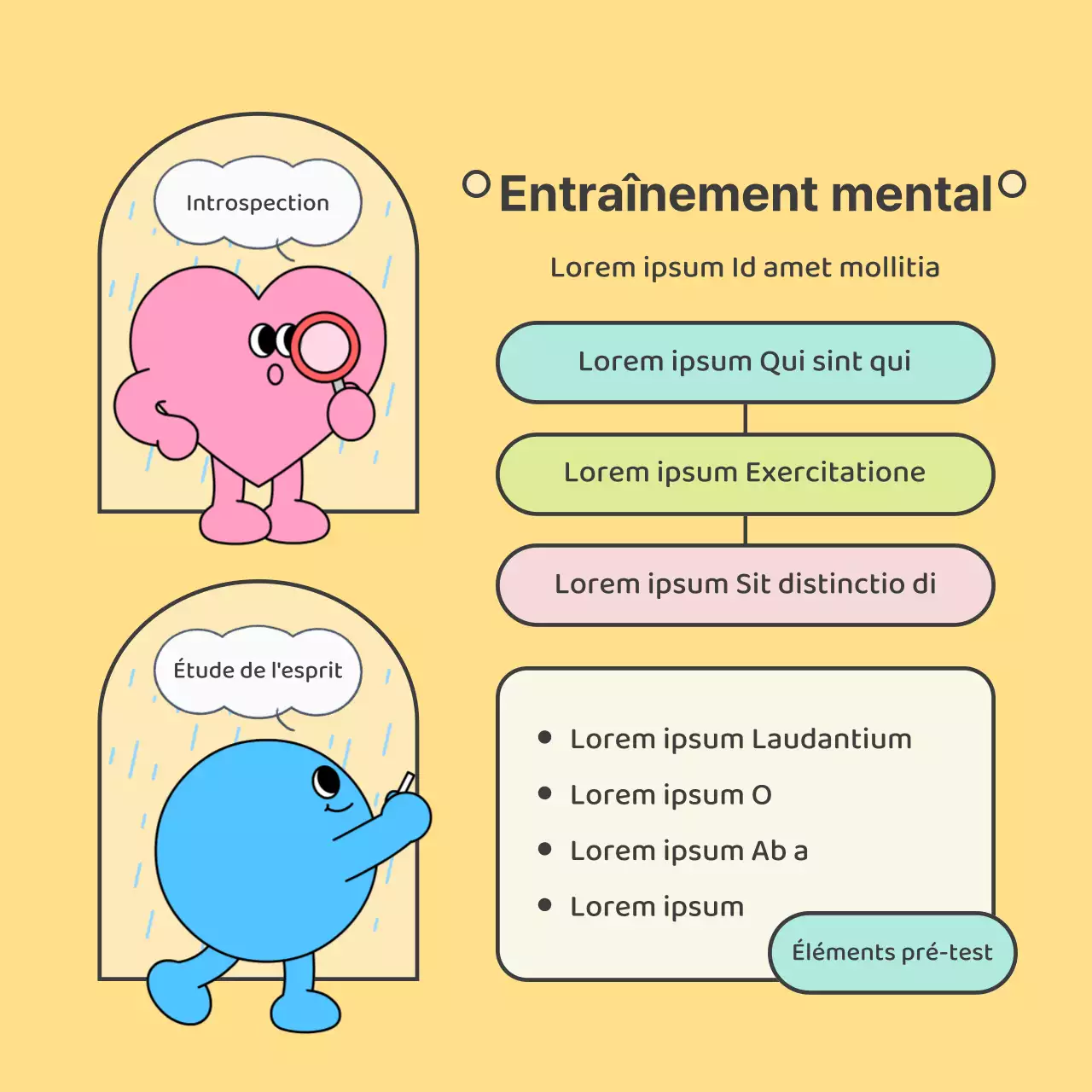 Mignon centre de conseil psychologique jaune et vert