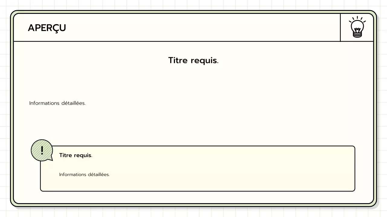 Un kit de présentation de base en jaune, vert lime et bleu