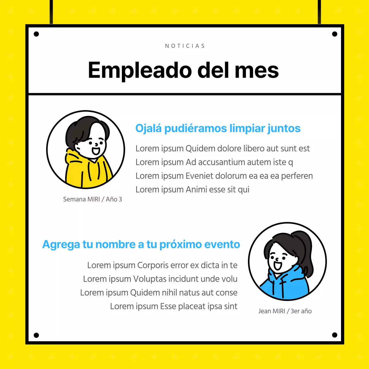 Noticias periódicas Contenidos Departamento de Educación, Universidad Mirae Octubre Noticias mensuales Asociación de Estudiantes Departamento de Relaciones Públicas Noticias SNS Universidad