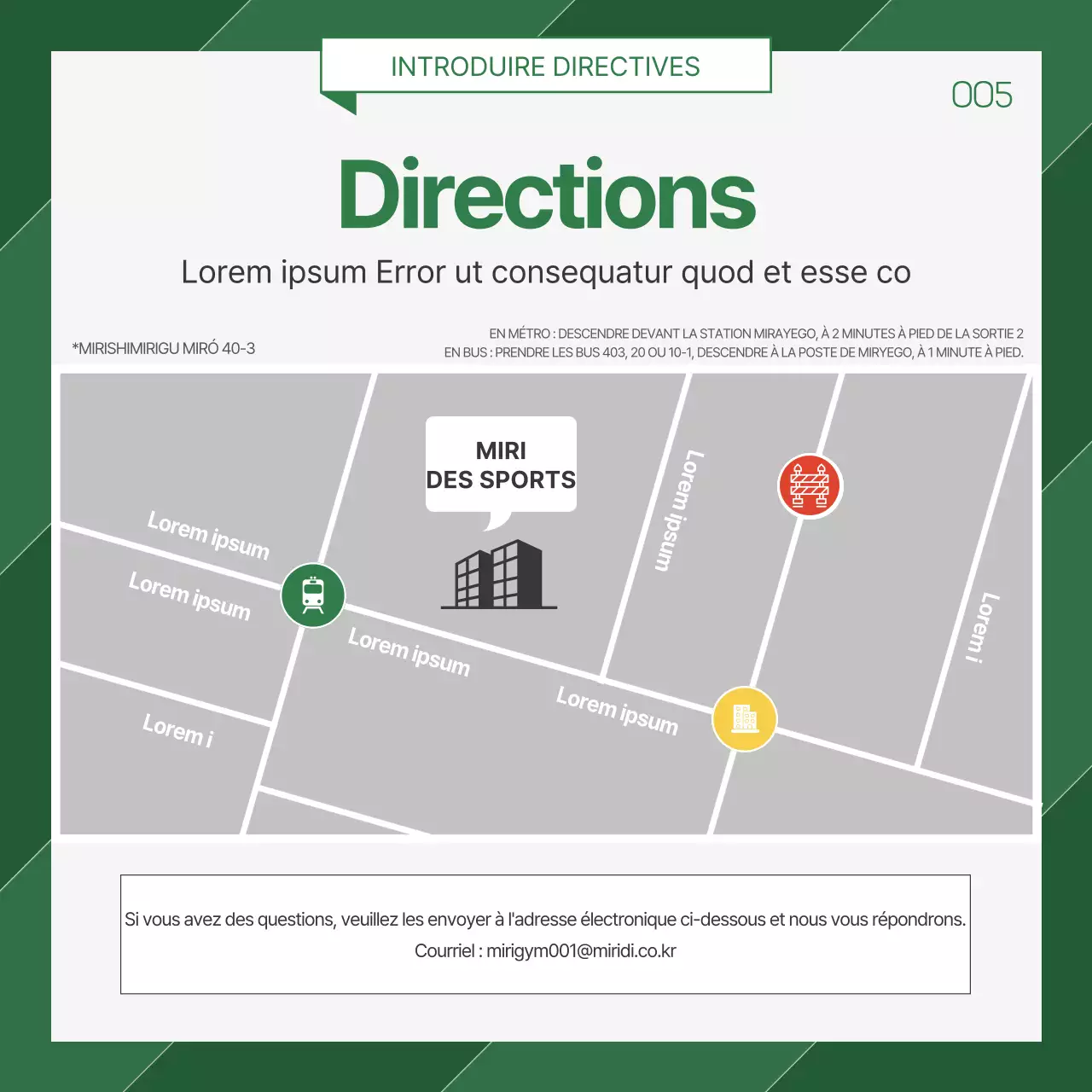 Promouvoir l'exercice physique en donnant l'impression d'un terrain de jeu verdoyant.