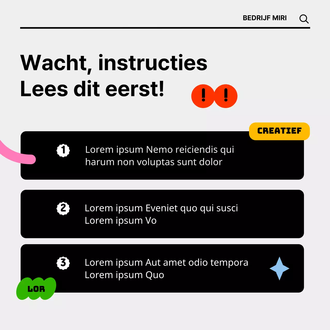 Online banenbeurzen met kleurrijke en leuke concepten