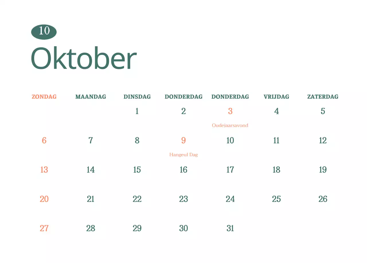 Cafékalender met aanbevelingen voor drankjes van de maand