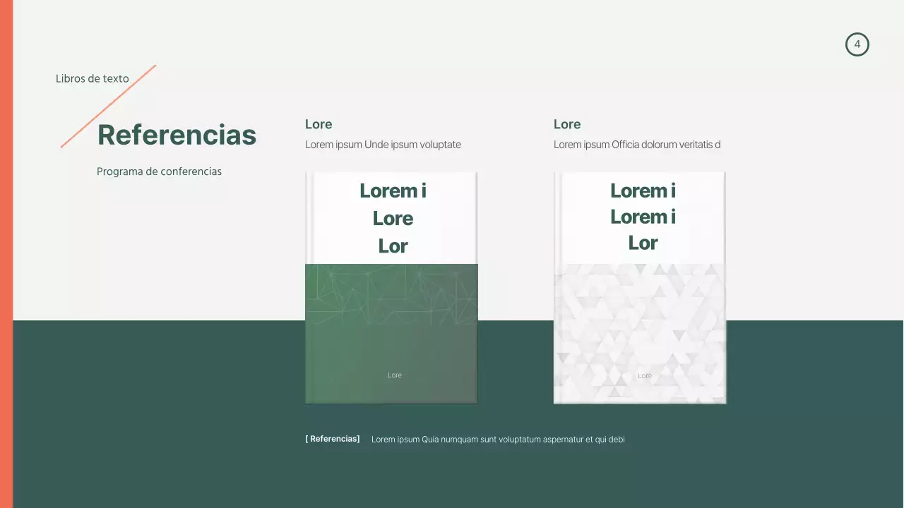 Plan de estudios verde-naranja