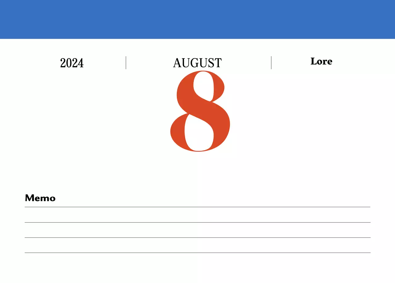 Retro-Konzept Nostalgie-Kalender in rot und blau