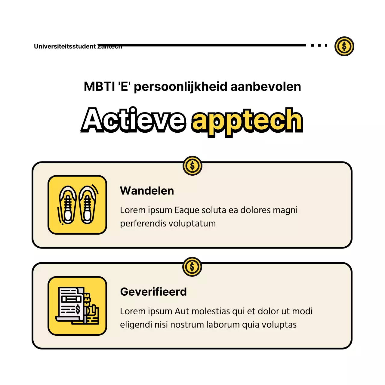 T-shirts voor studenten met leuke gele illustraties