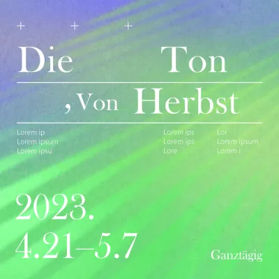 Kunstposter in Lila und Grün