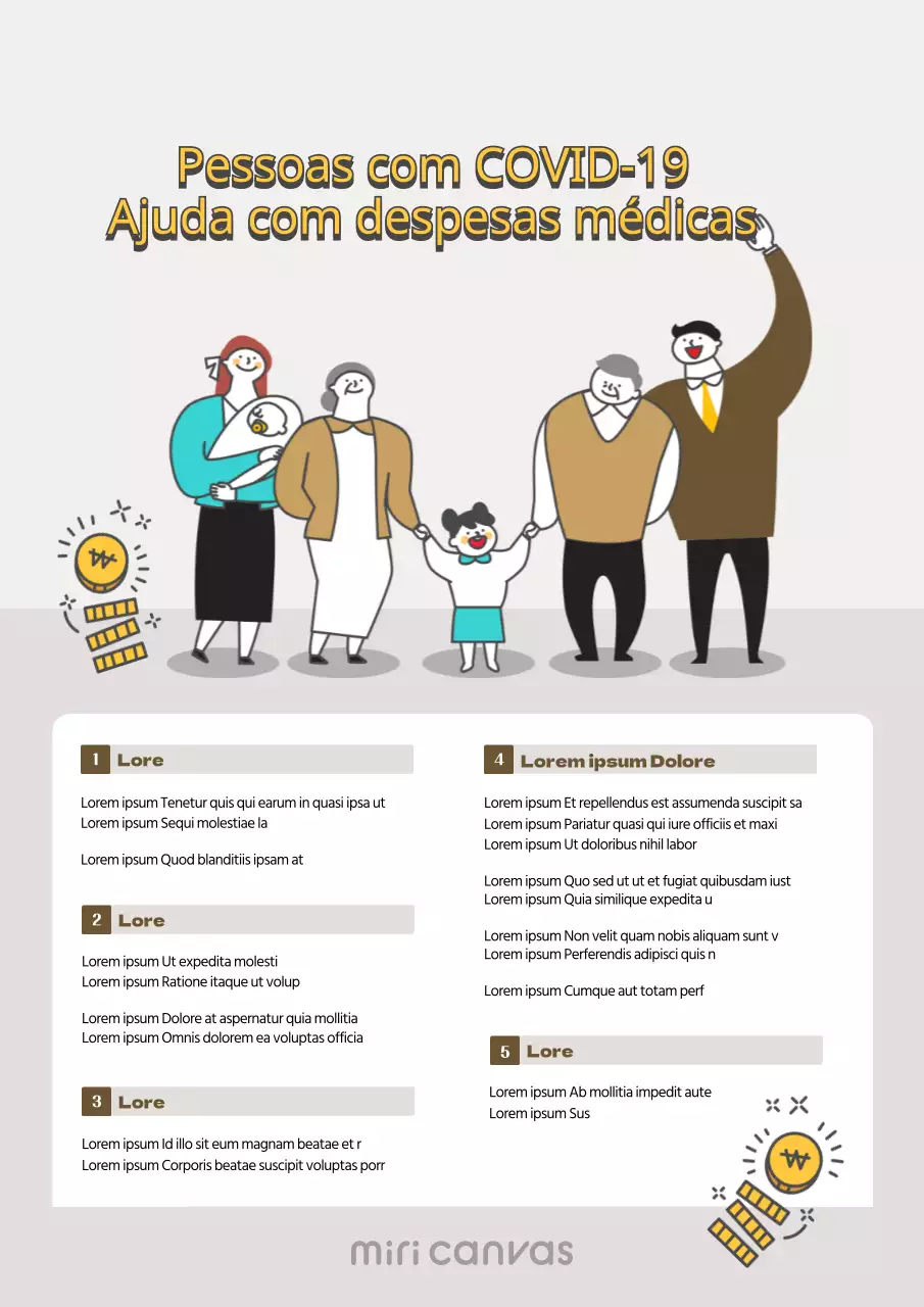 Cartaz informando as pessoas sobre a ajuda para pagar o tratamento do coronavírus em Brunton