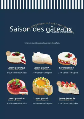 Suggestions de gâteaux fantaisie à l'européenne
