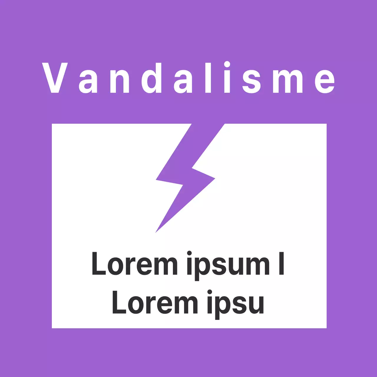 Vandalisme sur les produits