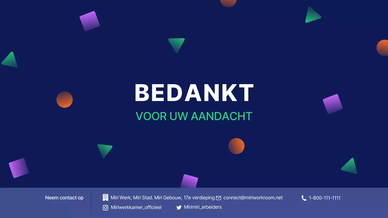 Lokale creatieven werven met vormen in marineblauw en accentkleuren