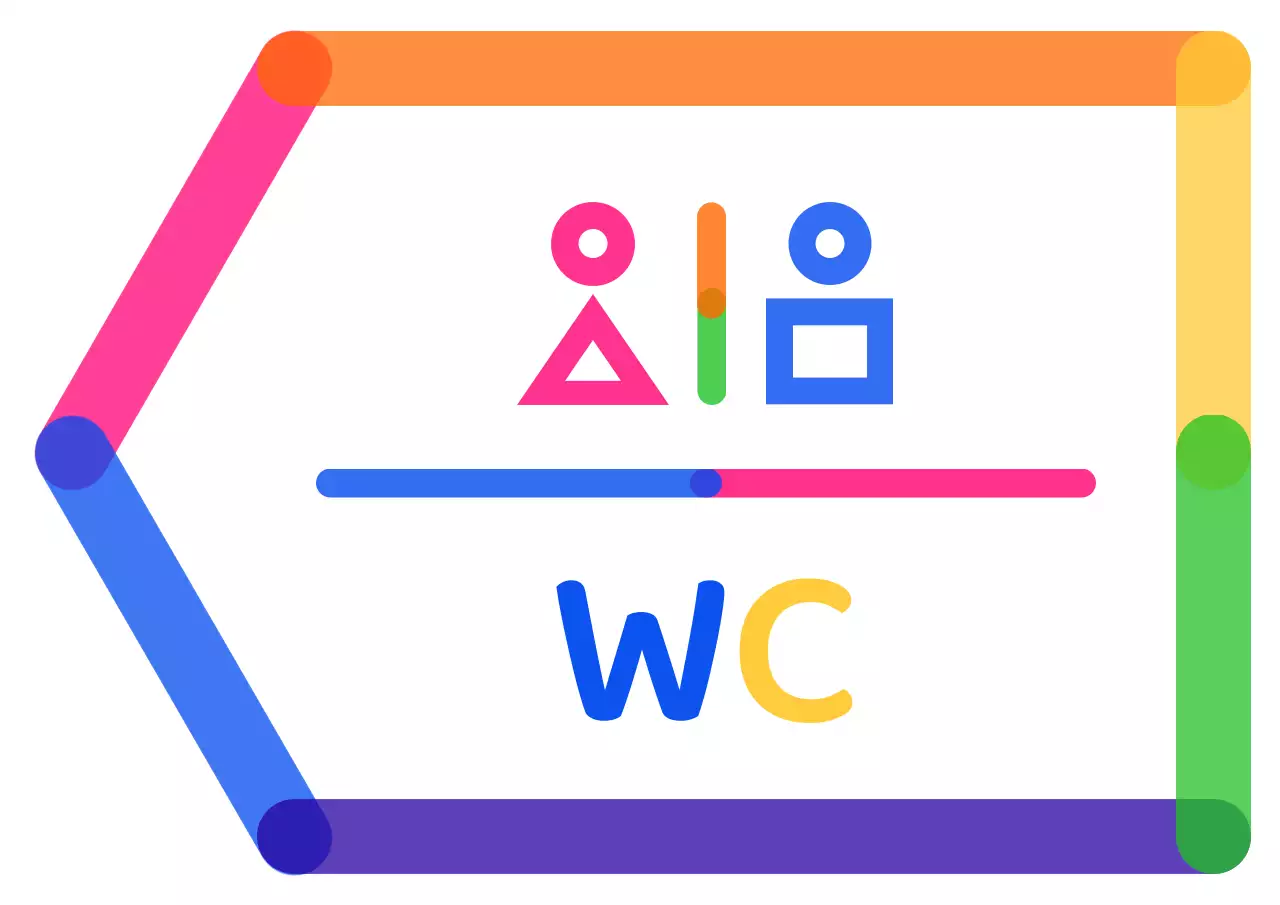 Indicações de pictogramas de sanita coloridos e bonitos em forma de ícone