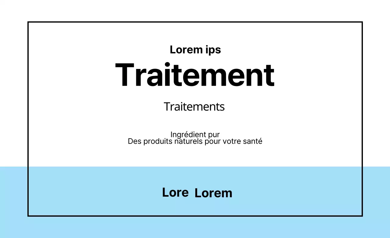 Étiquette de l'emballage du traitement