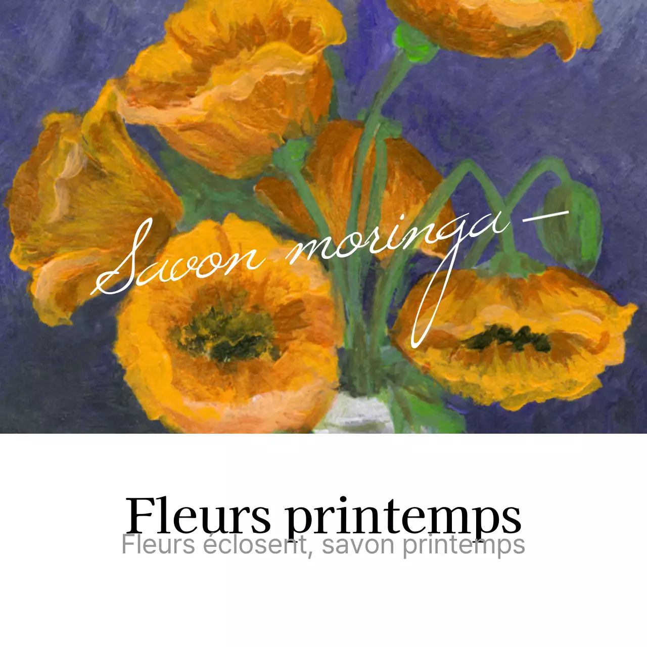 Lorsque les fleurs s'épanouissent et que le printemps