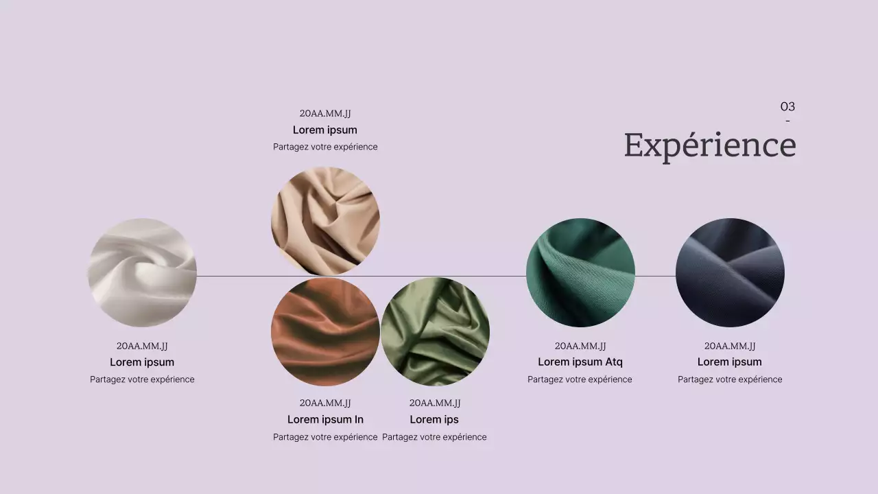 Design de mode simple et portfolio dans des couleurs pastel