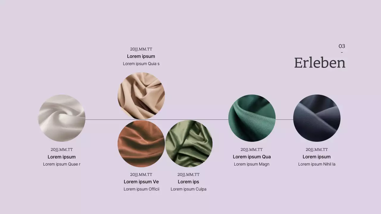 Einfaches Modedesign und Portfolio in Pastellfarben