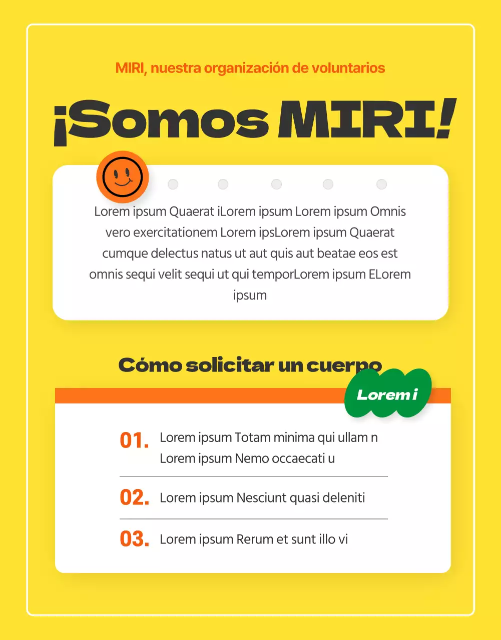 Conozca a nuestros jóvenes y enérgicos voluntarios internos de color naranja (página de detalles)