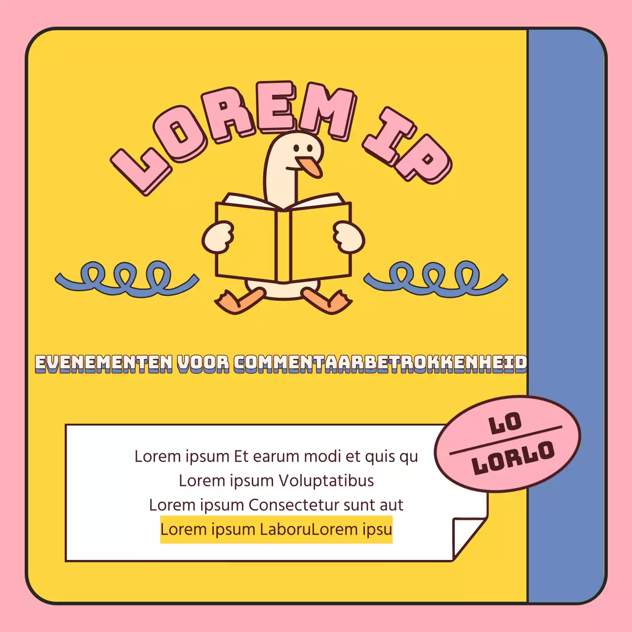 Een gids voor boekenbeurzen in een schattige geel-roze stijl