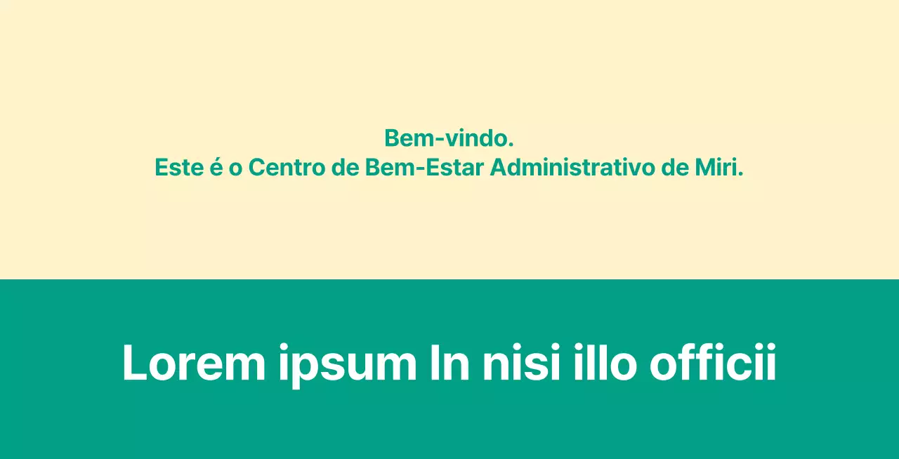 Um anúncio de serviço público do tipo carta de boas-vindas com um sinal de boas-vindas.