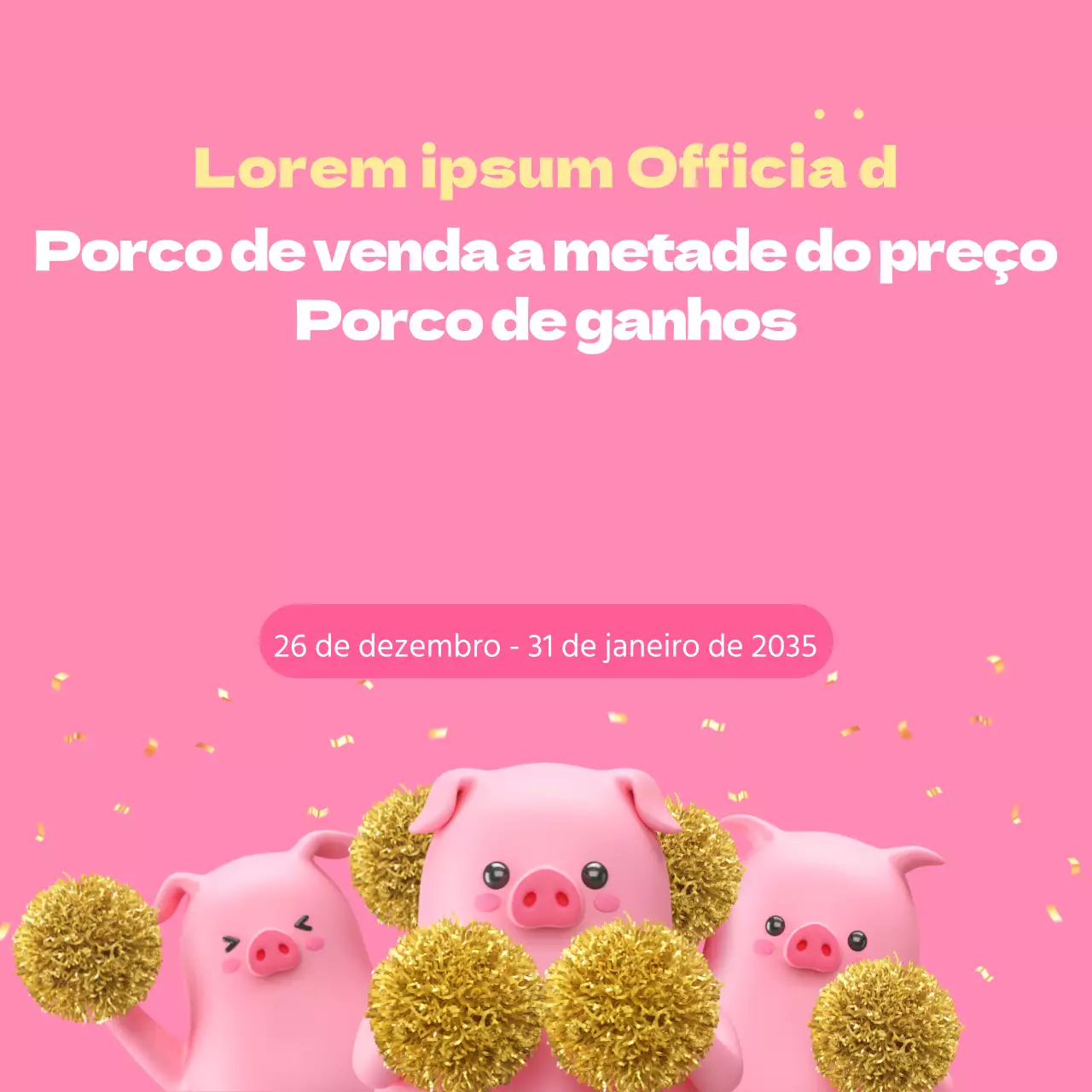 Venda a metade do preço