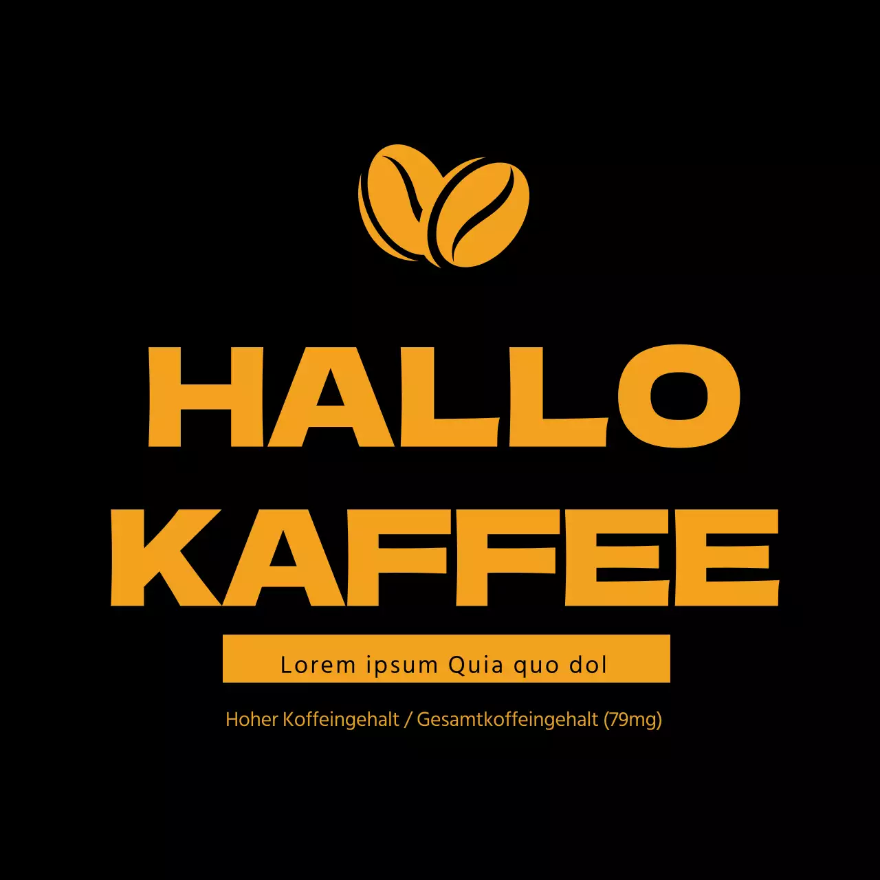 Holländische Kaffee-Etikettenaufkleber