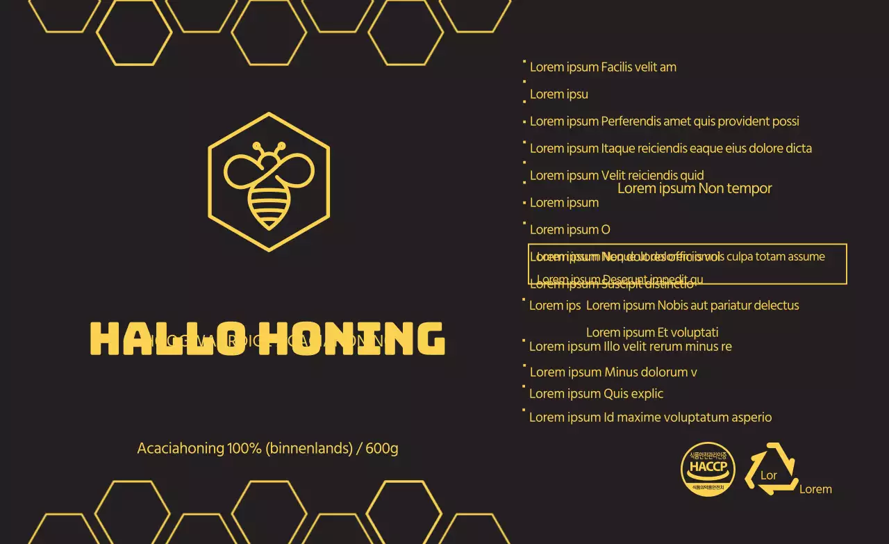 Honing informatie sticker