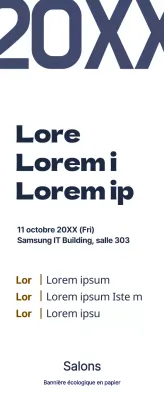 Style simple en bleu marine et marron Informations pour la conférence d'automne