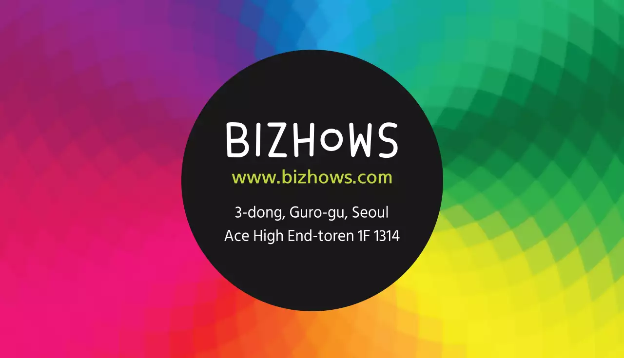 Unieke visitekaartjes met een regenboog aan kleuren