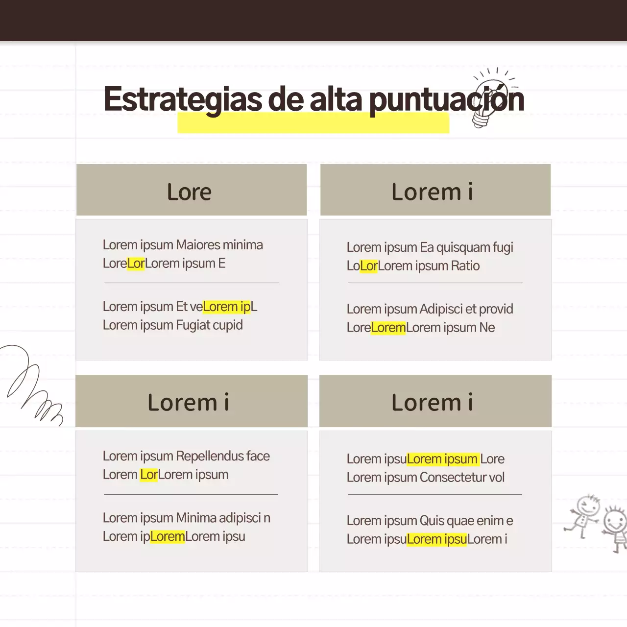 Un simple amarillo y negro interior grado análisis formación escuela reclutamiento promoción