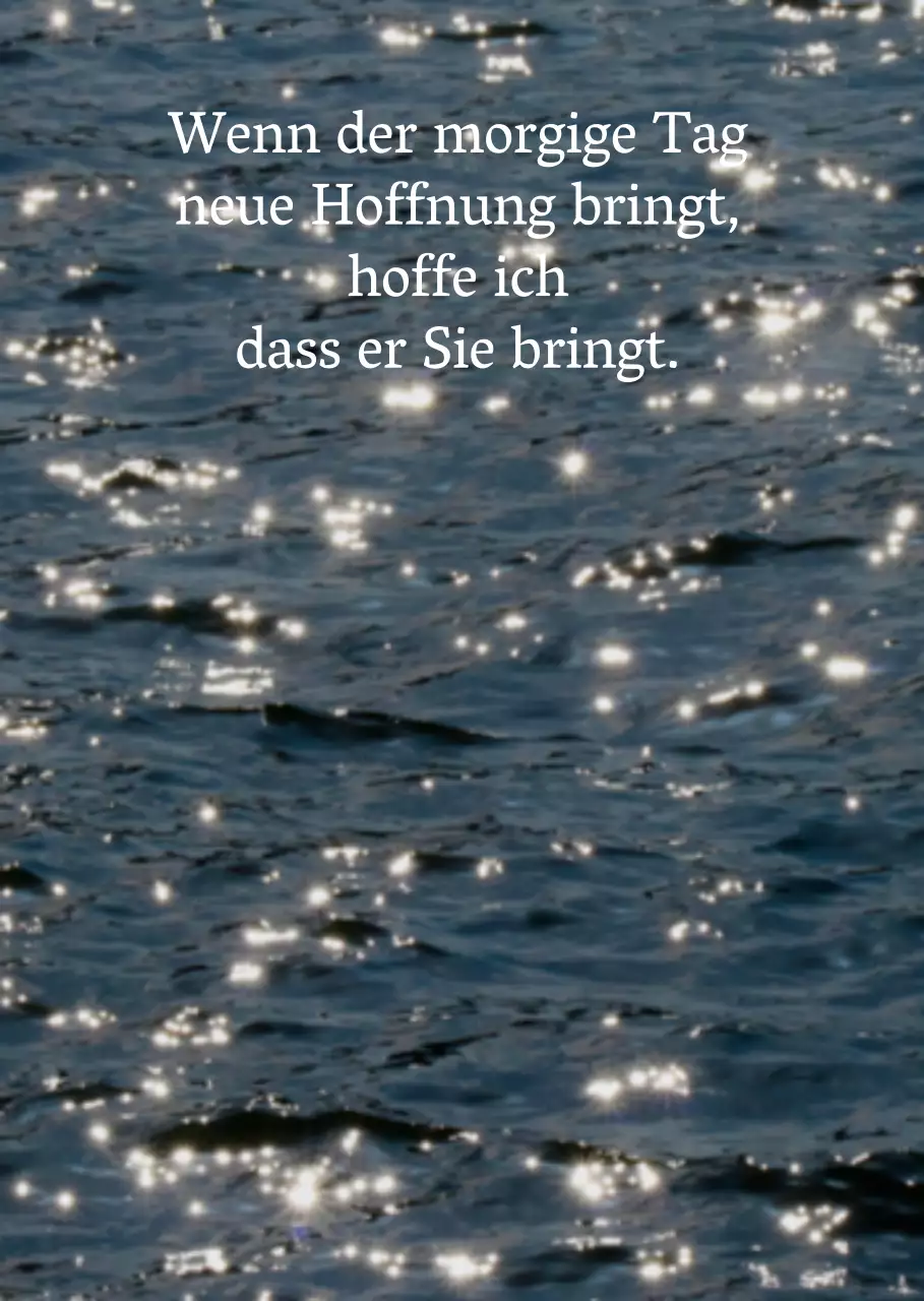 Beruhigende Wellen Foto und Text