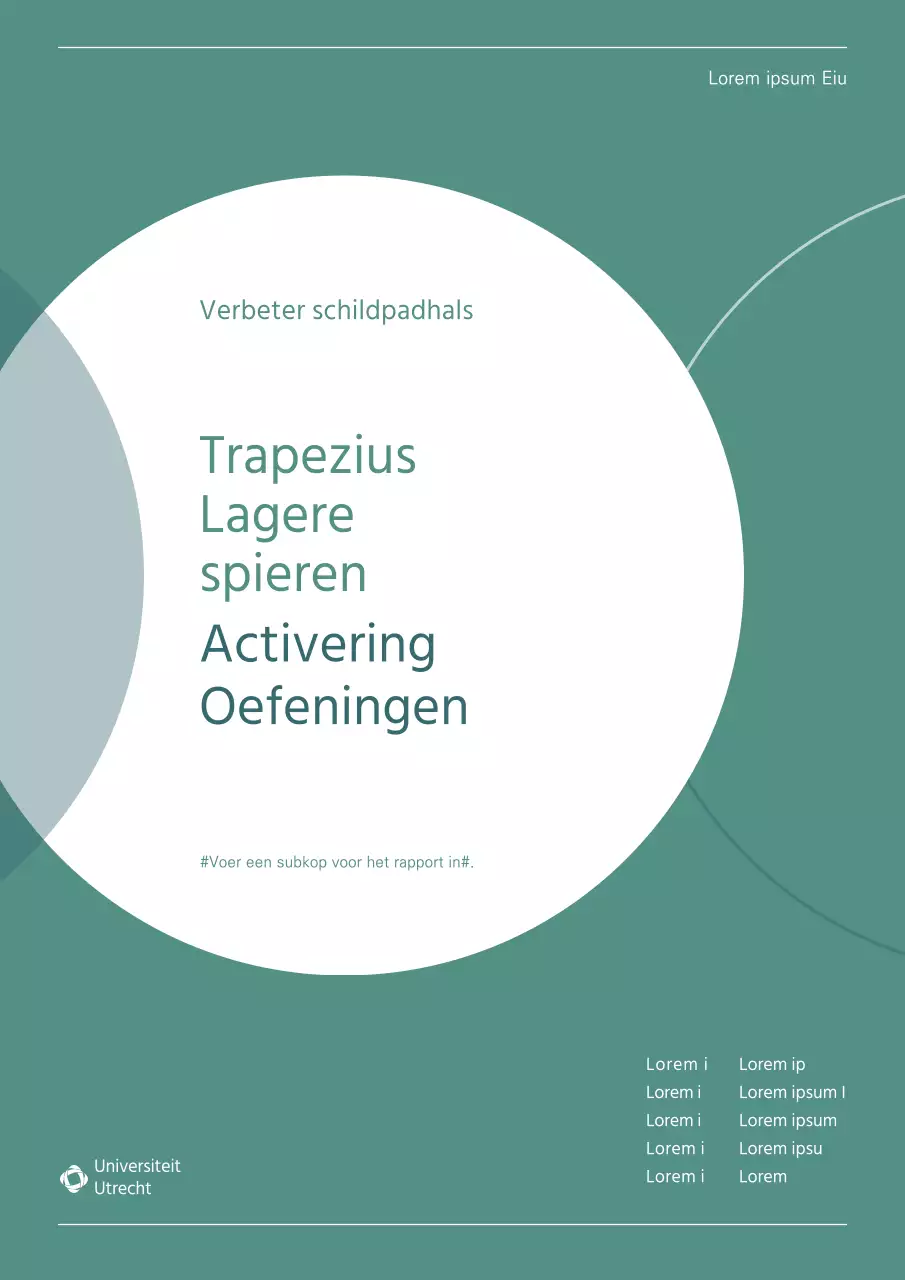 Een eenvoudige, groene, schone omslag die de titel benadrukt