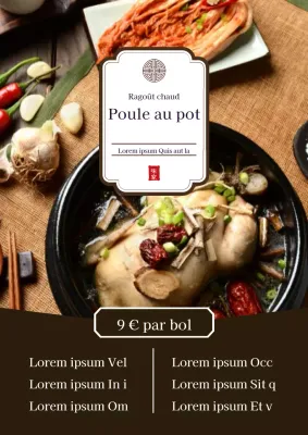 Promouvoir le menu de votre restaurant de hotpots