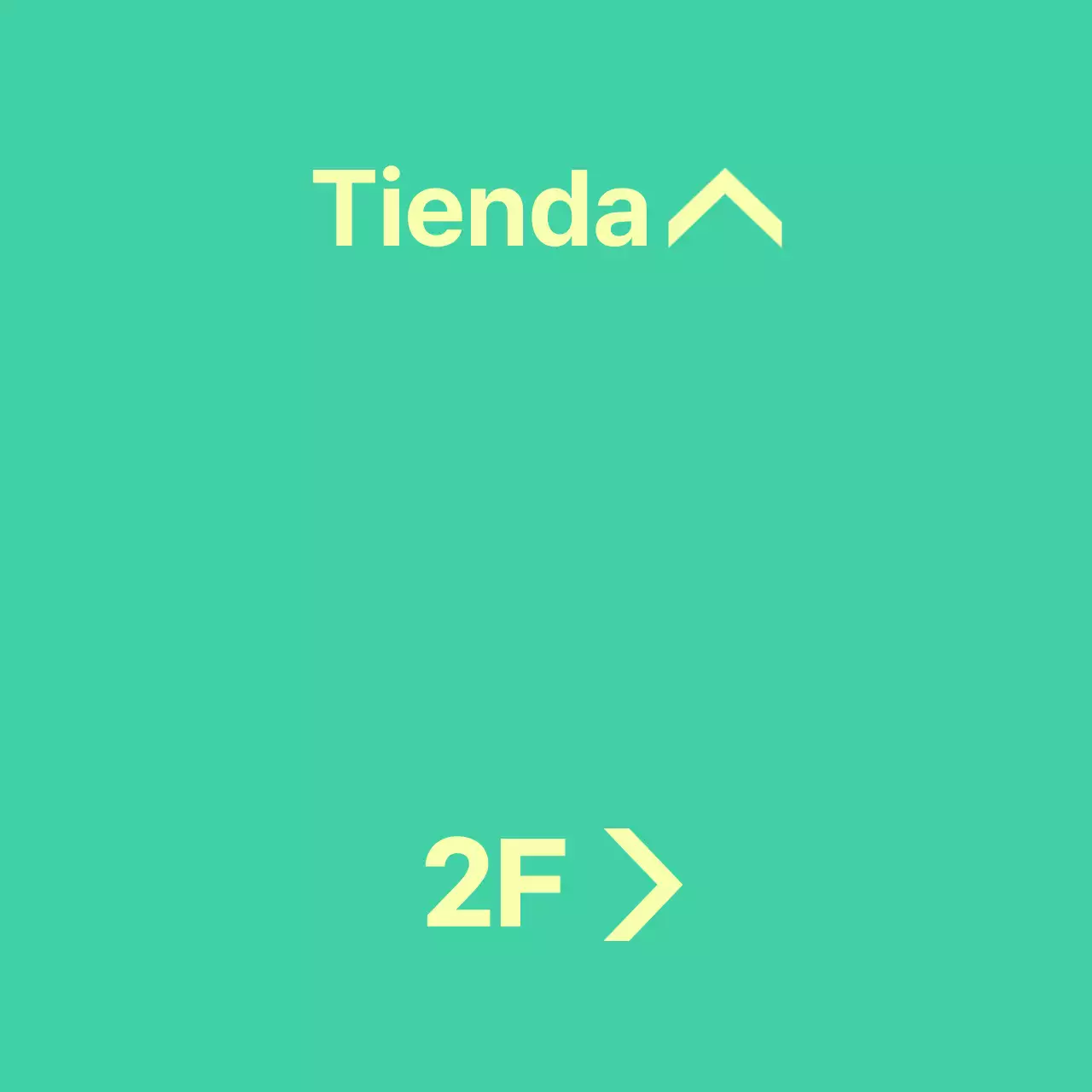 Balsa menta y amarilla con instrucciones de ubicación