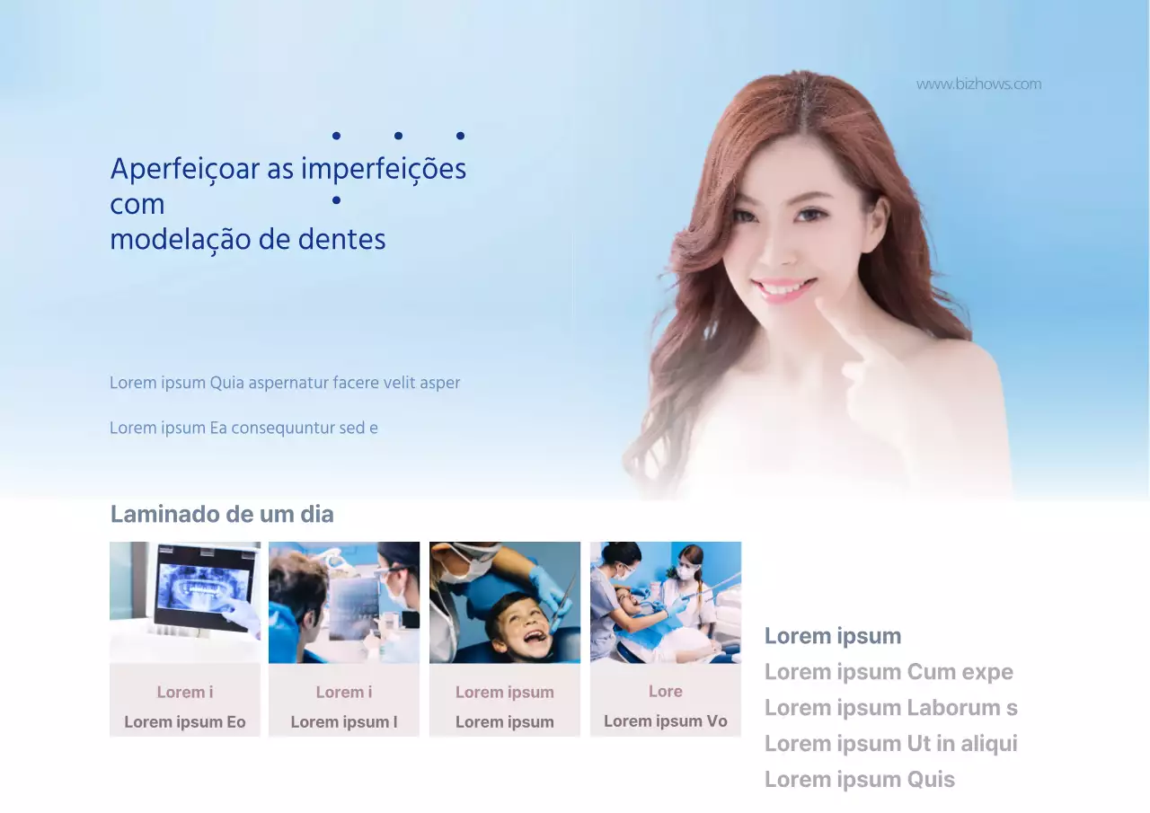 Odontologia para aperfeiçoar as imperfeições