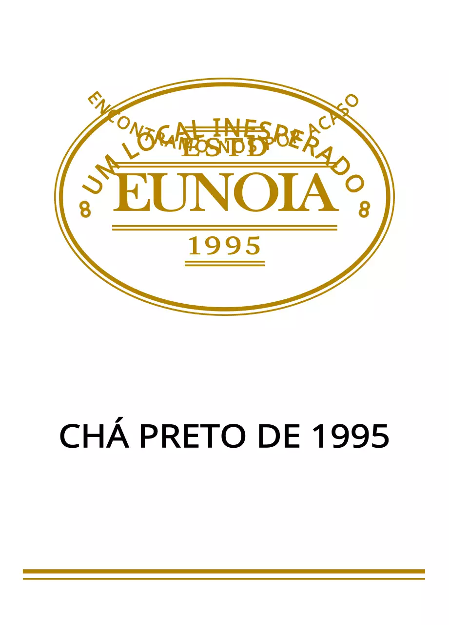 Saquetas de chá preto com forma de logótipo vintage