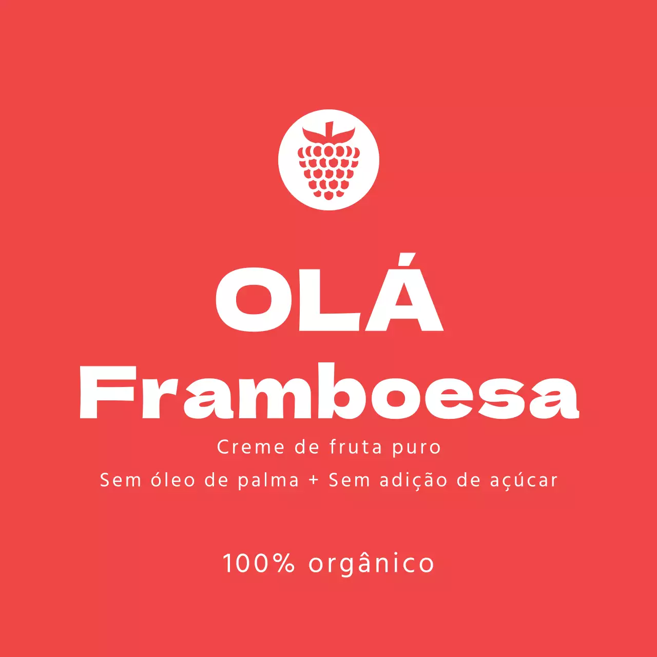 Rótulo de doce de framboesa