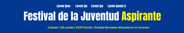 Festival de la Juventud_Garo Banner